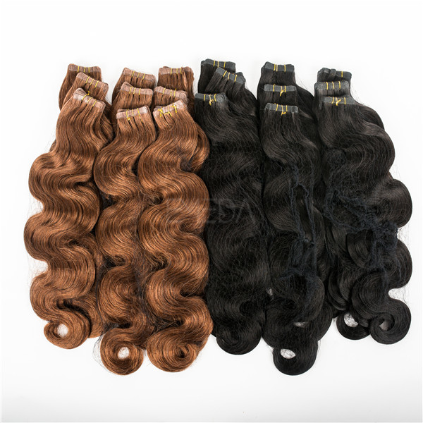 Brazilian remy hair extensions tape lp